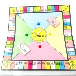 FRANK BRESEE Board Game Pass Out 25th Anniversary Edition Adult Vintage Complete